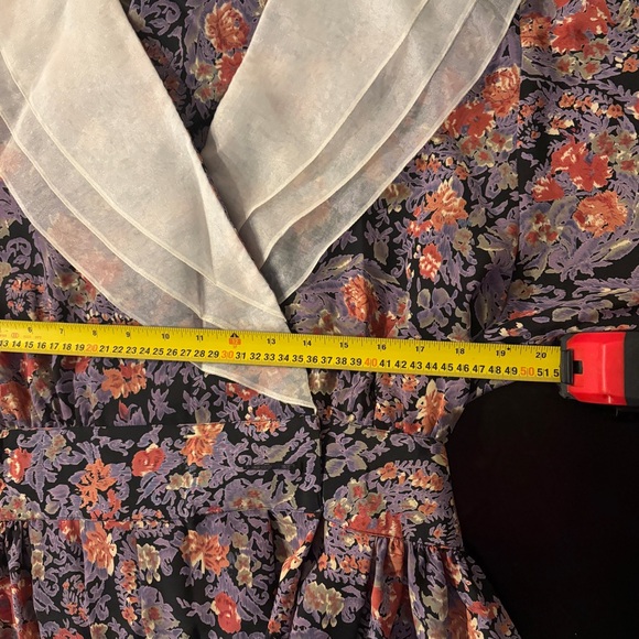 Vintage Leslie Fay Collections Floral Dress Size 12, Long - Picture 9 of 10